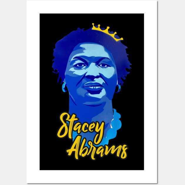 stacey abrams Wall Art by Brown777